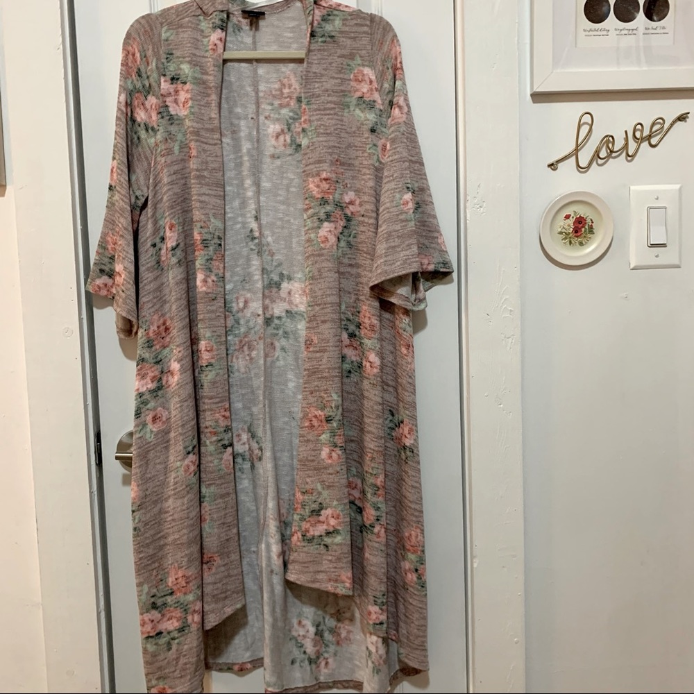 Torrid Floral Duster Cardigan